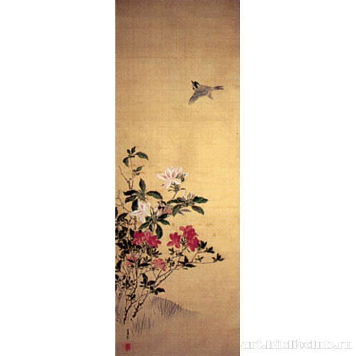 Птичка и азалия