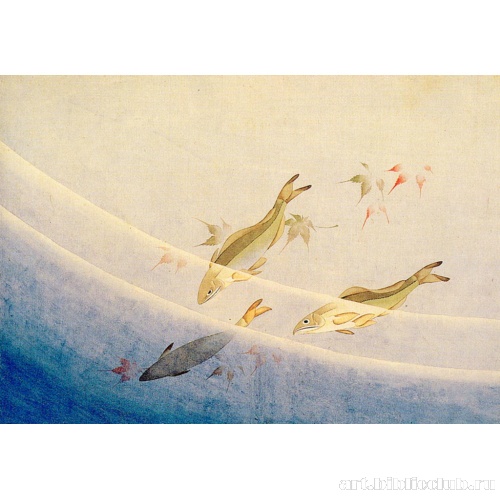 Рыбы и красные листья