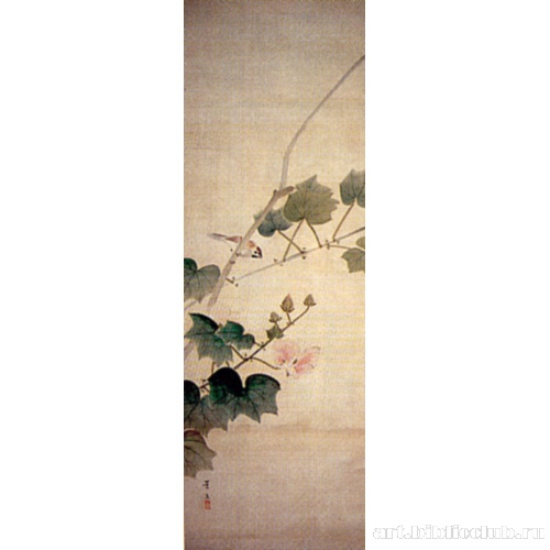 Журавль и шток-роза