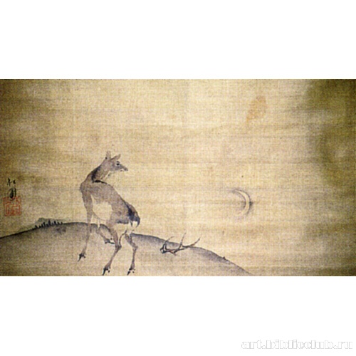 Олень, любующийся луной