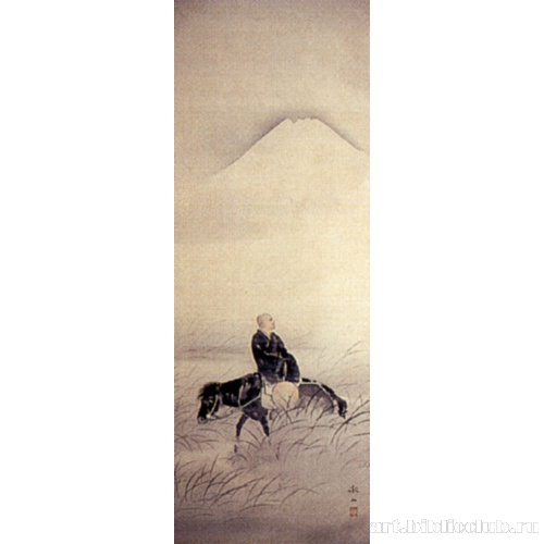 Сайге и гора Фудзи