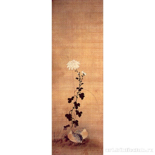 Куропатки и хризантемы