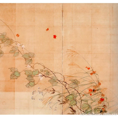 Эскиз к ширме «Летние и Осенние травы»