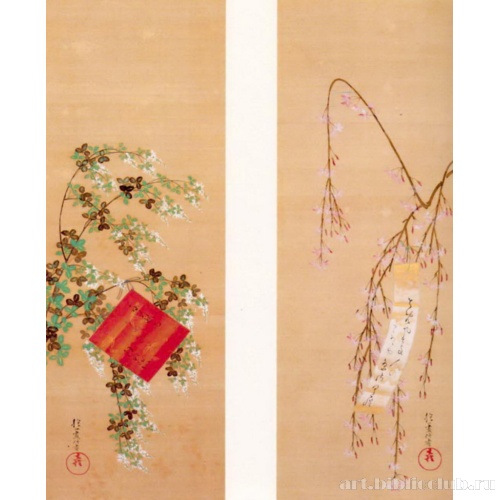 Цветущая вишня; Клевер