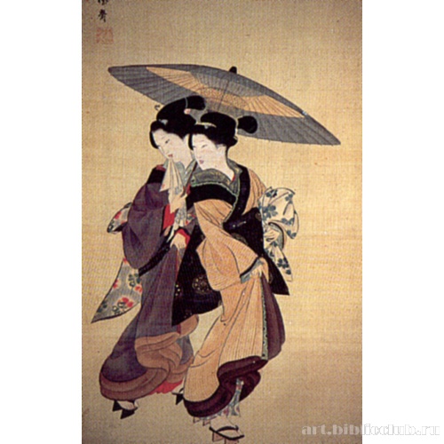 Две красавицы в снегу (деталь)