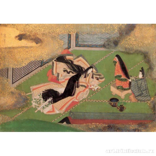 Аои. Сцена из «Повести о Гэндзи»