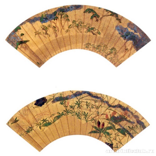 Сосны на берегу; Дикие травы