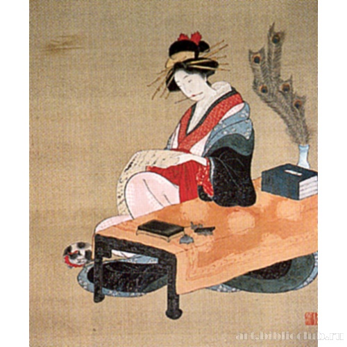 Ойран, пишущая письмо