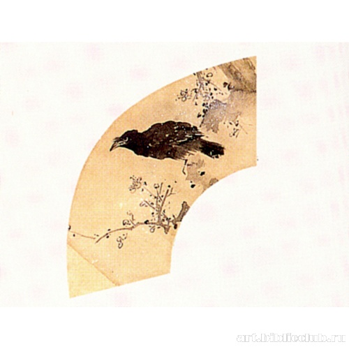 Сорока на ветке сливы