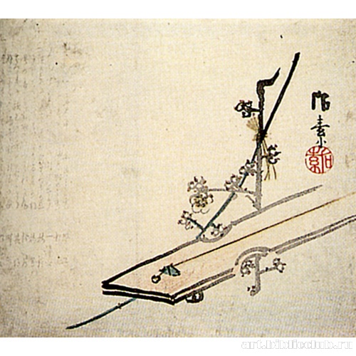 Кото с одной струной и цветущая слива