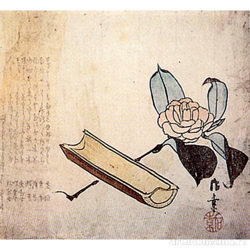 Камелия и бамбуковая ложка для разливания чая