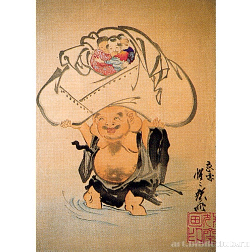 Хотэй, переходящий реку вброд