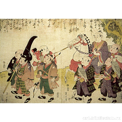 Митатэ (уподобление) соколиной охоте: листы 3 и 4