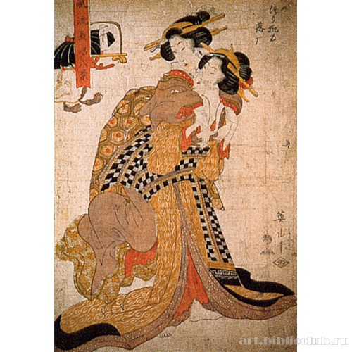 Лист из серии «Восемь прекрасных видов Нагаута»