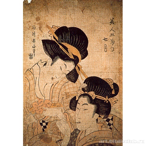 Седьмой месяц (из серии «Красавицы пятого ежегодного фестиваля»)