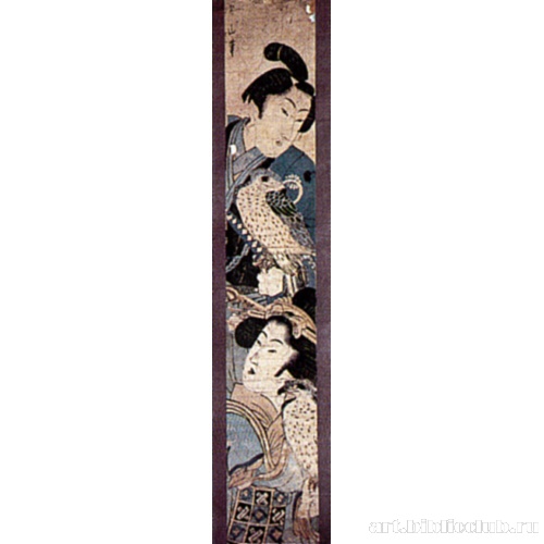 Женщина и мужчина с соколами