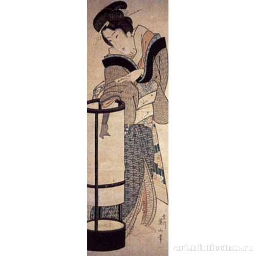 Женщина, зажигающая фонарь