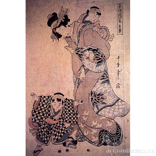 Игра в мэнко (серия «Игры детей в разные времена года»)