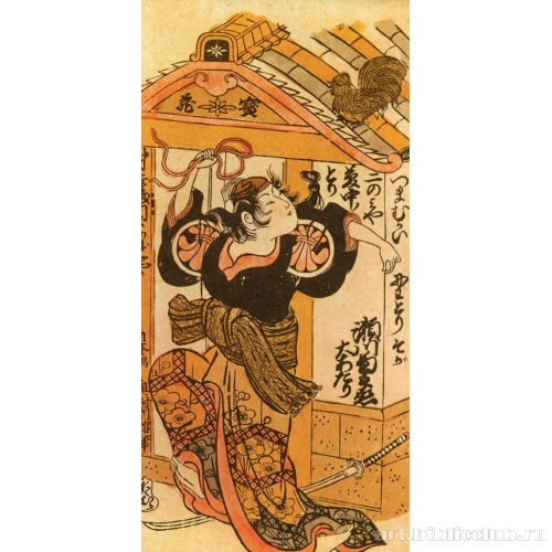 Сэгава Кикунодзе I в танцевальной сцене