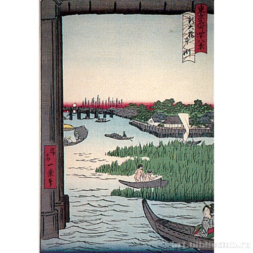 Побережье Син Охаси (из серии «48 знаменитых видов Токио»