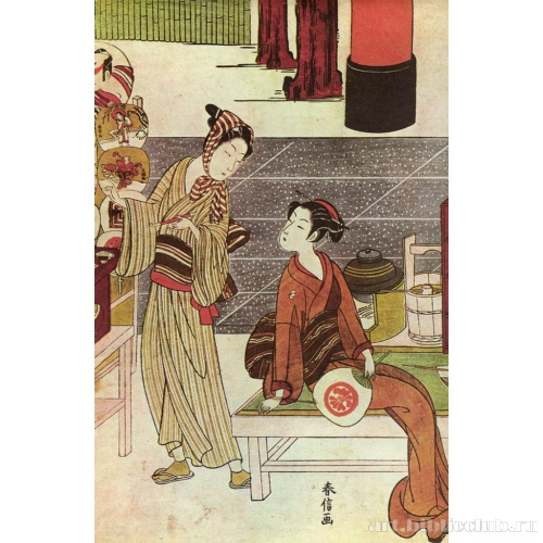 Красавица Осэн и продавец вееров