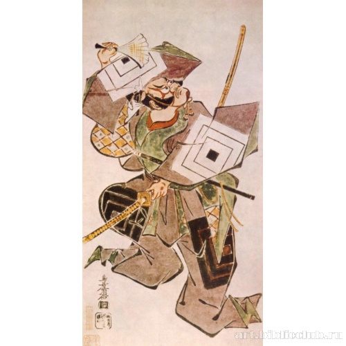 Актер Итикава Дандзюро II в роли Сибараку