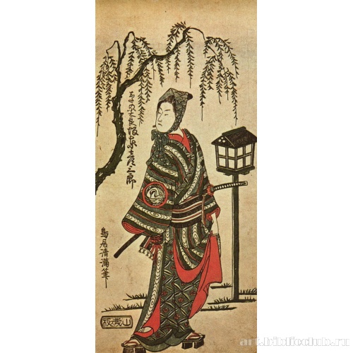 Бандо Хикосабуро II в роли Сиба-но Котаро