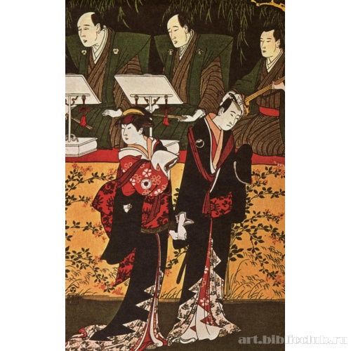 Савамура Содзюро III и Иваи Хансиро IV в сцене митиюки