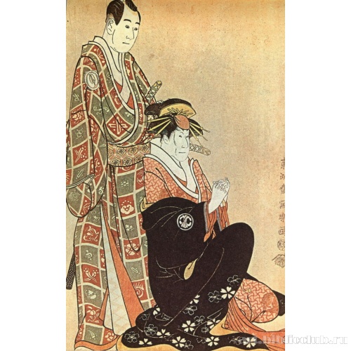 Савамура Содзюро III и Сэгава Кикунодзе III в лирической сцене