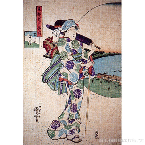 Месяц над Синагава (серия «Достопримечательности Восточной столицы»)