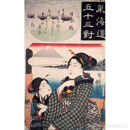 Нихонбаси (из серии «53 станции Токайдо»)