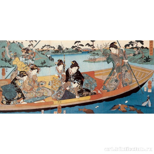 Первое в Новом году катание на лодках в садовом пруду