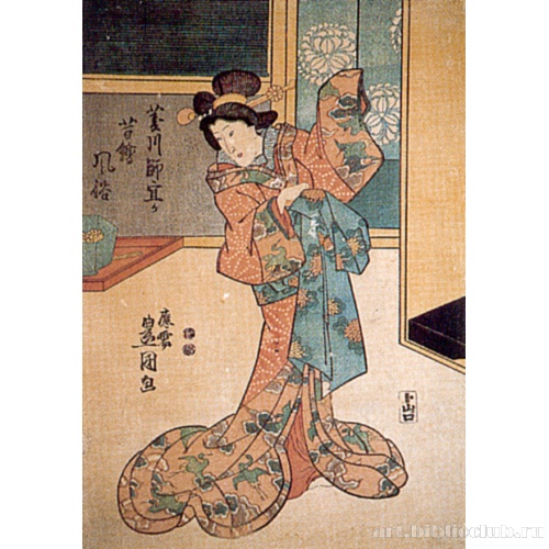 Подражание жанровой картине Хисикава Моронобу