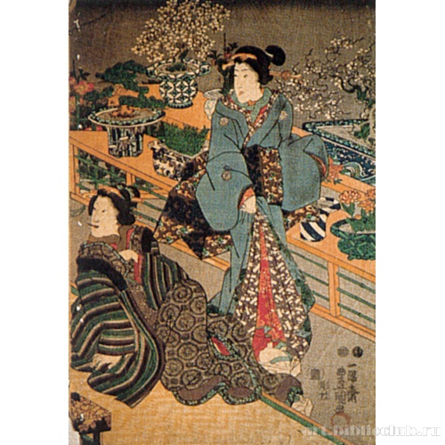 Красавицы и цветы в горшках