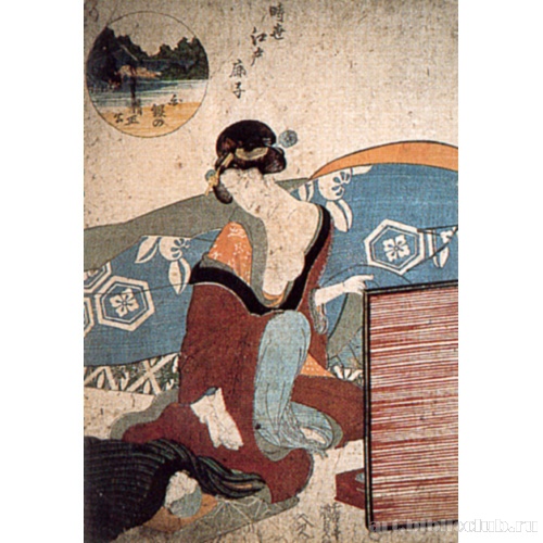 Сэйсеко из Сироганэ (из серии «Пестрая ткань времен Эдо»)