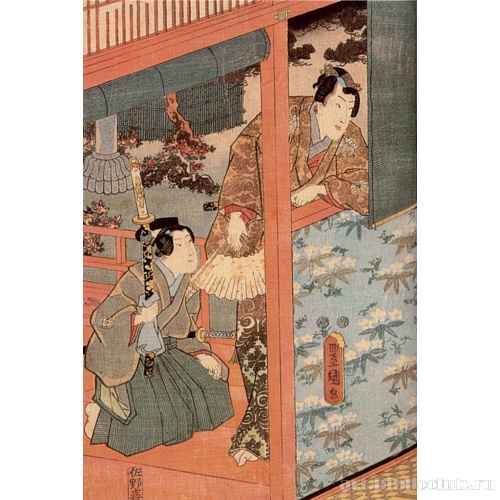 Эдоская Мурасаки из главы романа о Гэндзи «Уцусэми»