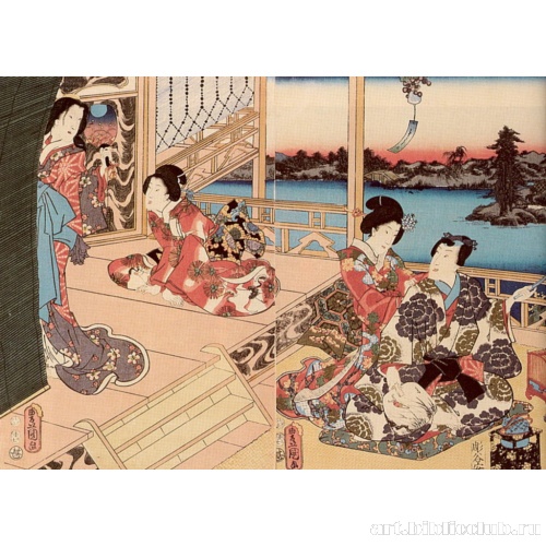 Гэндзи из Восточной столицы отпускает птиц на волю