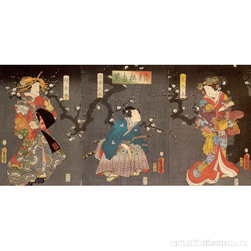 Любование цветущей сливой в весеннем тумане