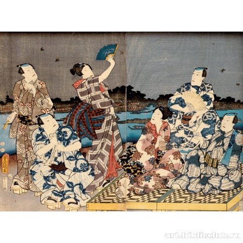 Ловля светлячков у реки Сумидагава