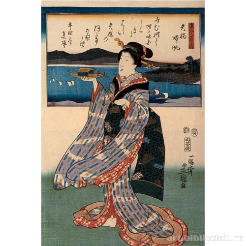 Возвращение лодок в Ябасэ. Серия: «Восемь видов провинции Оми»