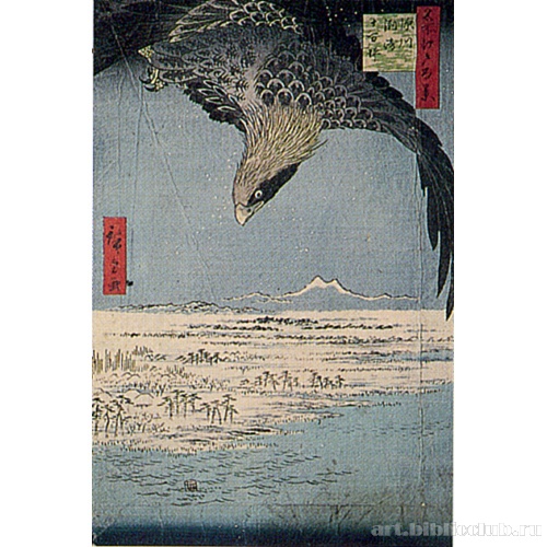 Фукугава Сюсаки и Дзюманцубо (из серии «Восемь знаменитых видов Эдо»)