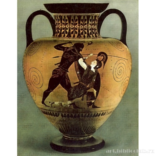 Амфора с изображением Диониса и его сына Ойнопиона