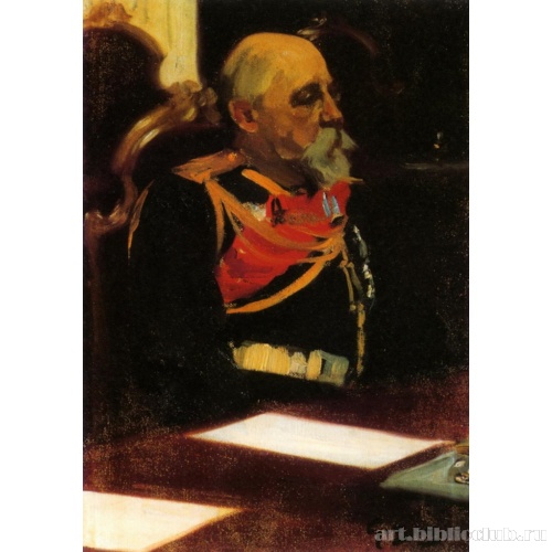 Портрет Н. И. Бобрикова. Этюд