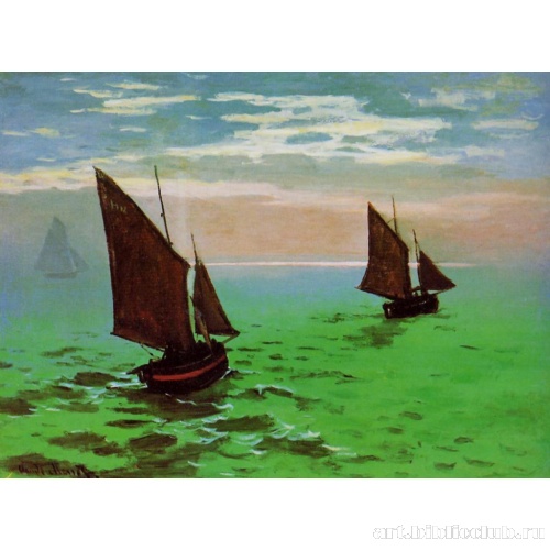 Рыбацкие лодки в море