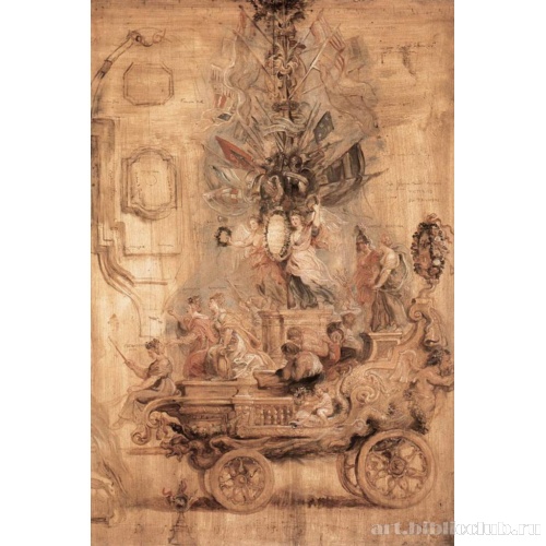 Эскиз триумфальной повозки Калло