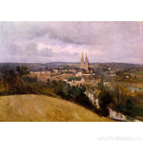 Вид Сен-Ло с рекой Вир на переднем плане