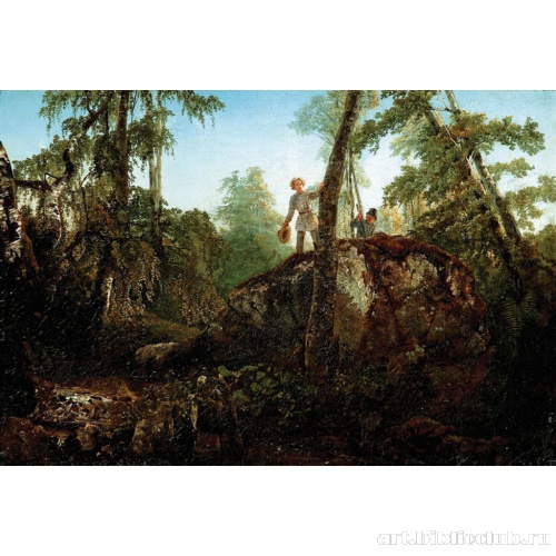 Камень в лесу у «Разлива»