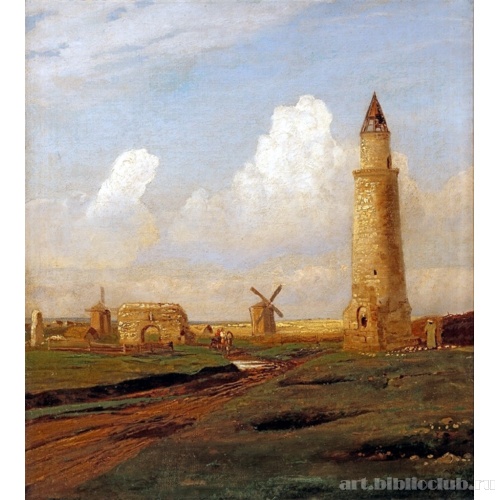 Село Болгары. Малый минарет и развалины Белой палаты