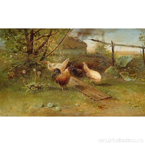 Летний день. Куры на задворках