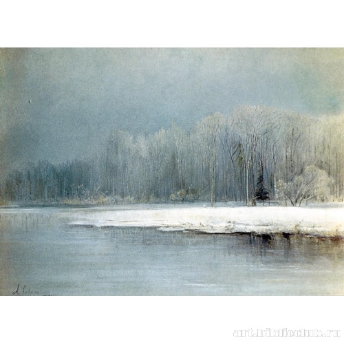 Зимний пейзаж. Иней